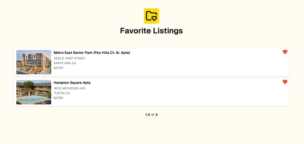 section 8 favorite listings