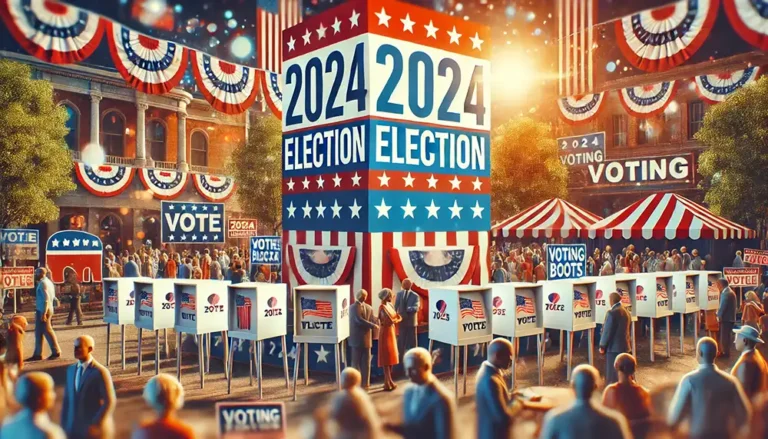 voters who need housing line up for the 2024 election